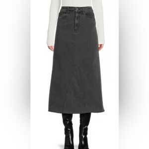 Joe's Jeans Women’s Amelia A-Line Denim Skirt Gray Black in Color Size 26